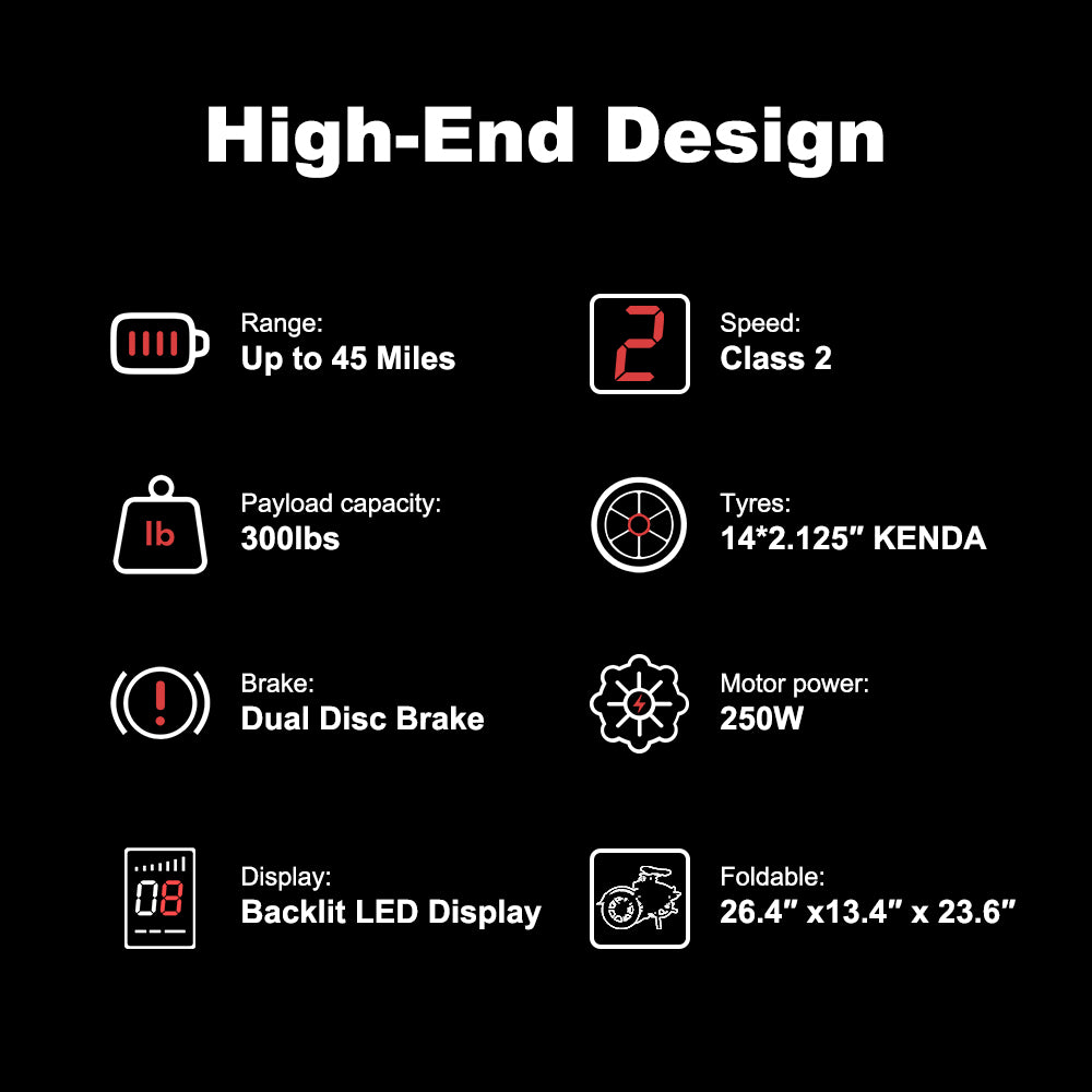 B08D 14” Folding Electric Bike