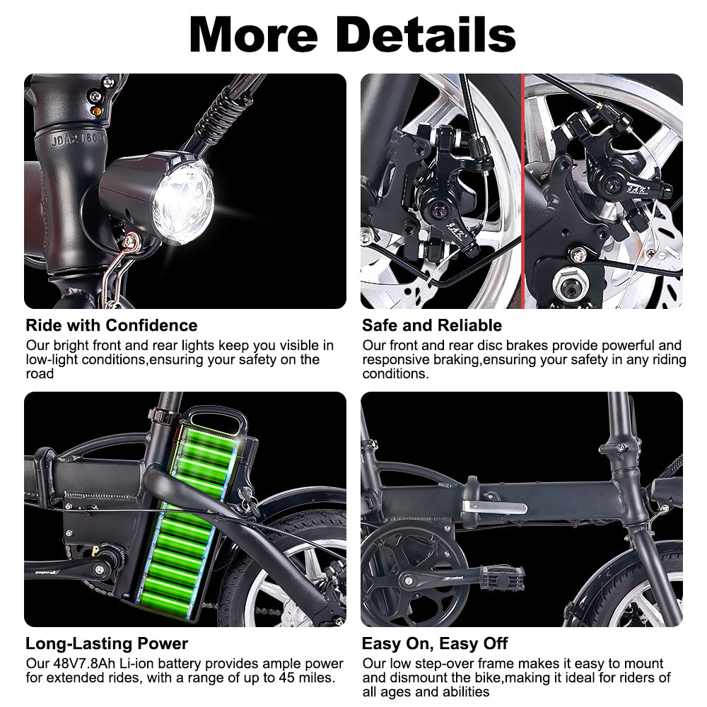 B08D 14” Folding Electric Bike