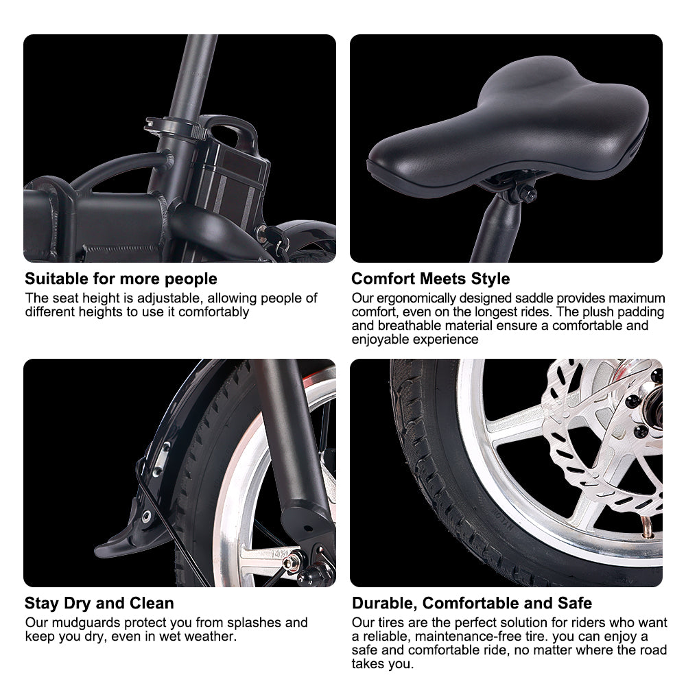 B08D 14” Folding Electric Bike