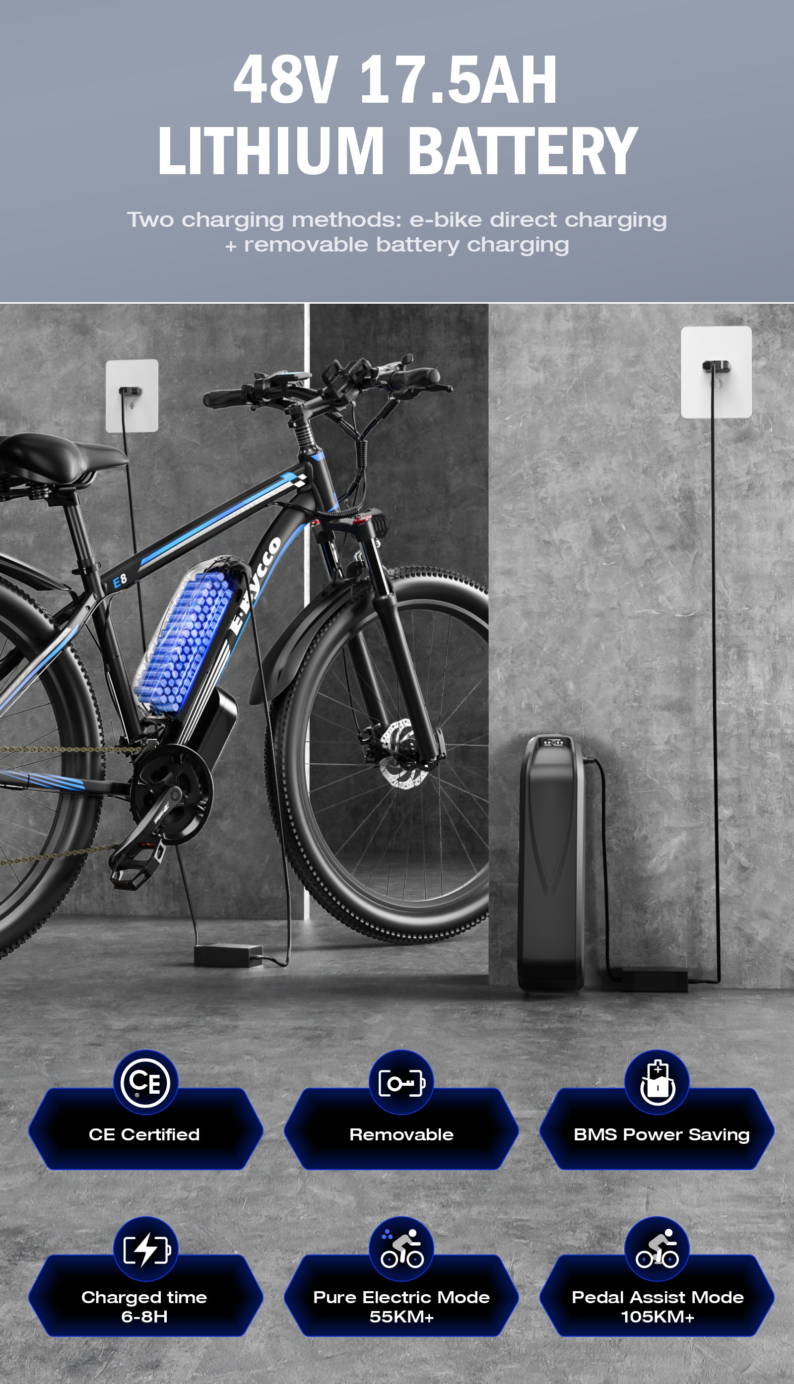 E8 Electric Mountain Bike