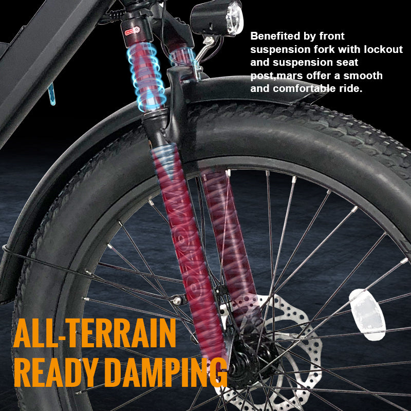 B28A Fat Tire Electric Bike 750W Motor 48V 15.6Ah Battery