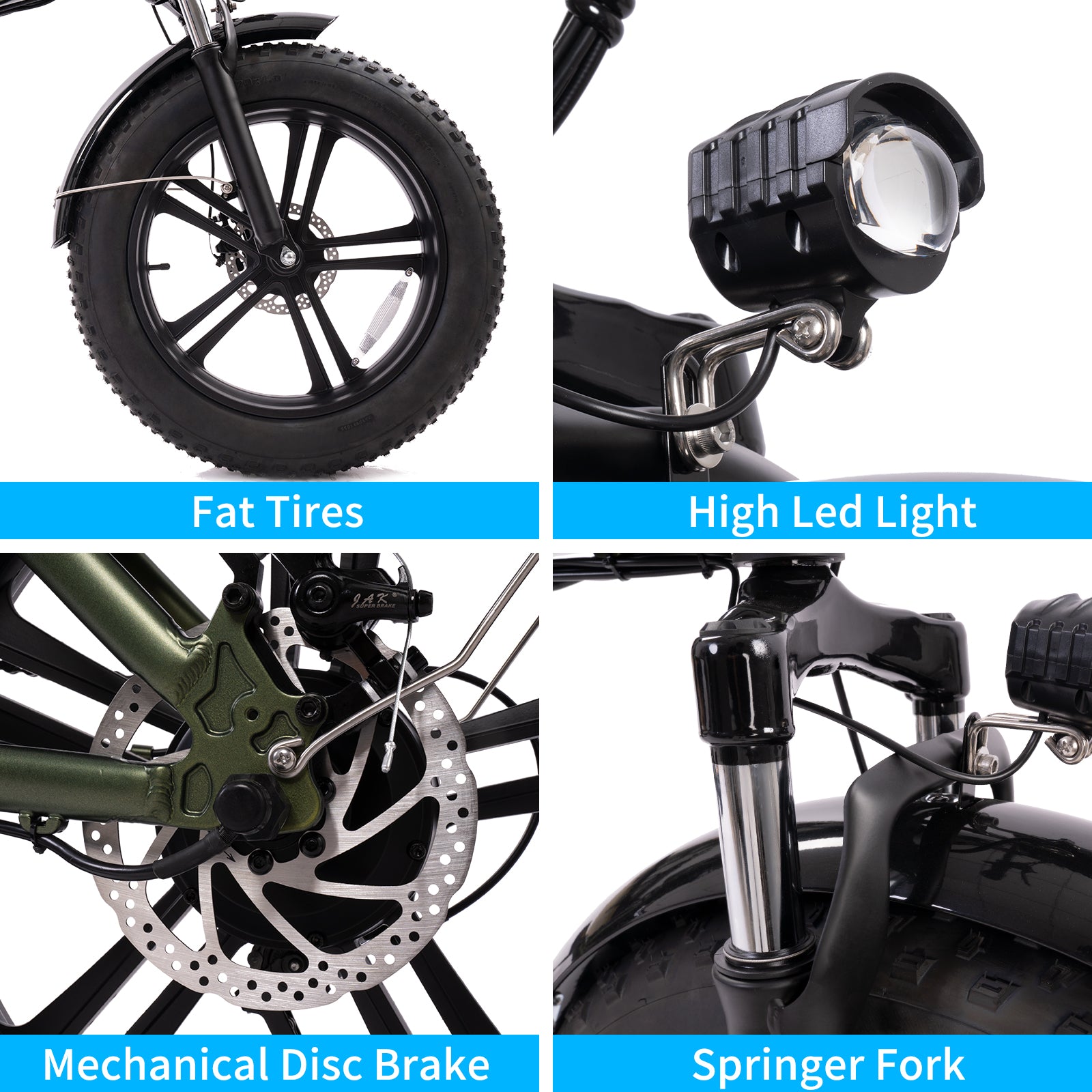 ONEBOT T6F 20" Folding Fat Tire Ebike