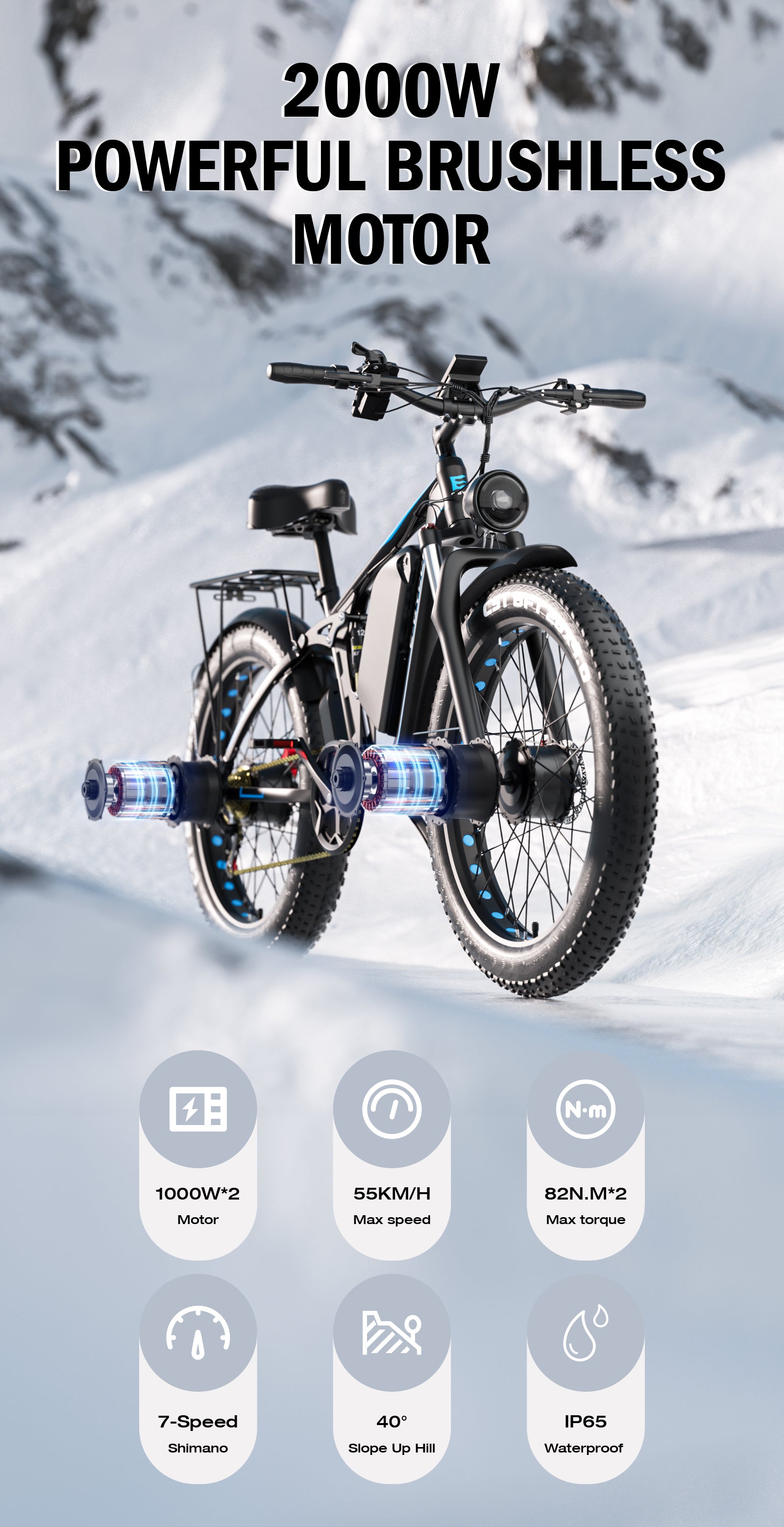 EB7 Pro Fat Tire Snow E-BIKE