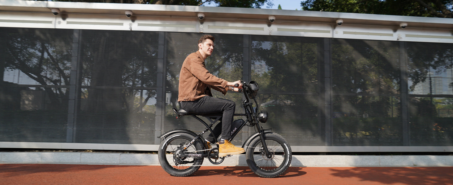 V60 PRO Fat Tire Electric Bike 1000W motor 48V 18.2AH battery - with front basket