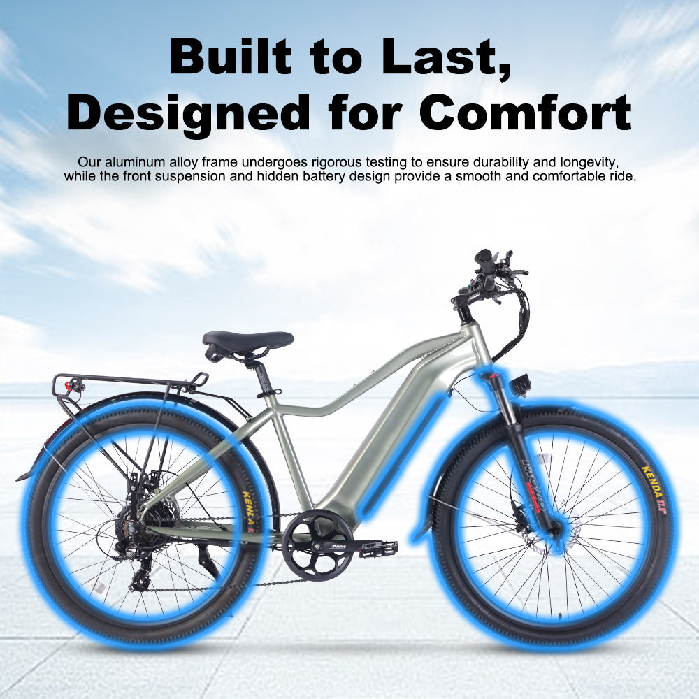 B52 Fat Tire Electric Bike 750W Motor 48V 15.6Ah Battery