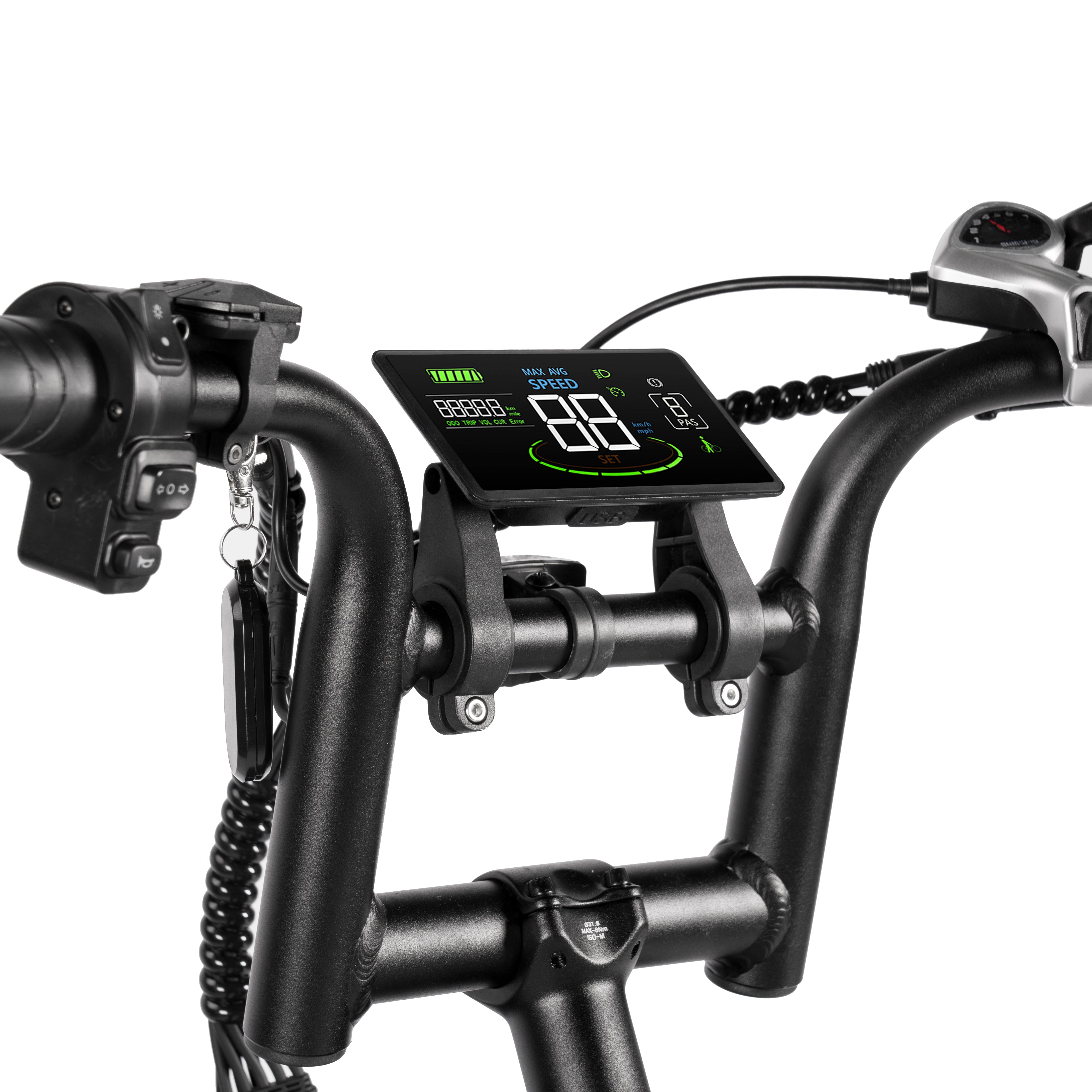 V20 Fat Tire Electric Bike 1000W motor 48V 15.6AH battery