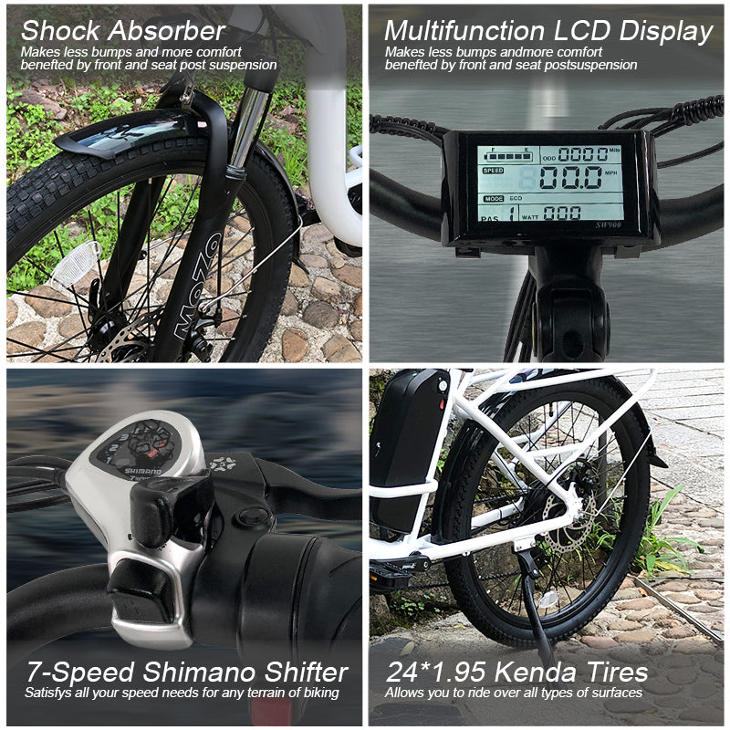 B40 Fat Tire Electric Bike 750W Motor 48V 15Ah Battery