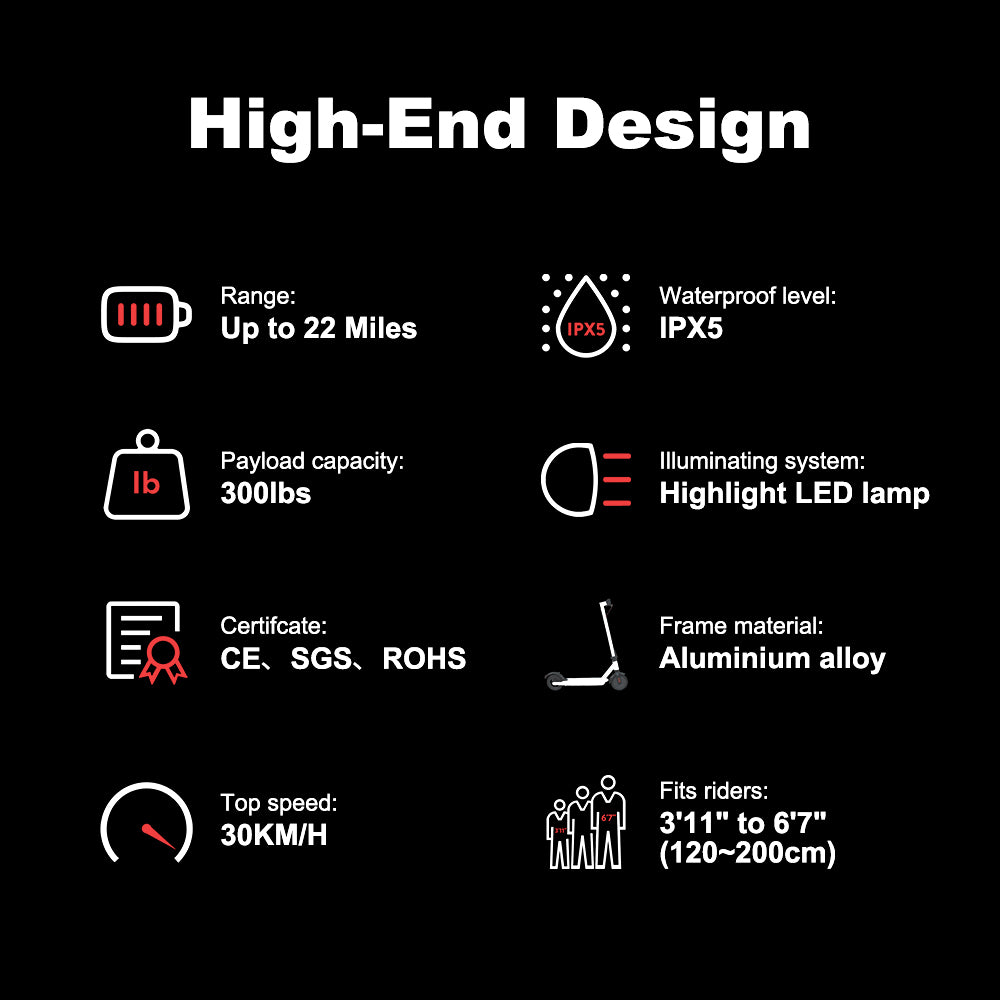ES05 8.5" Folding Electric Scooter with app control function