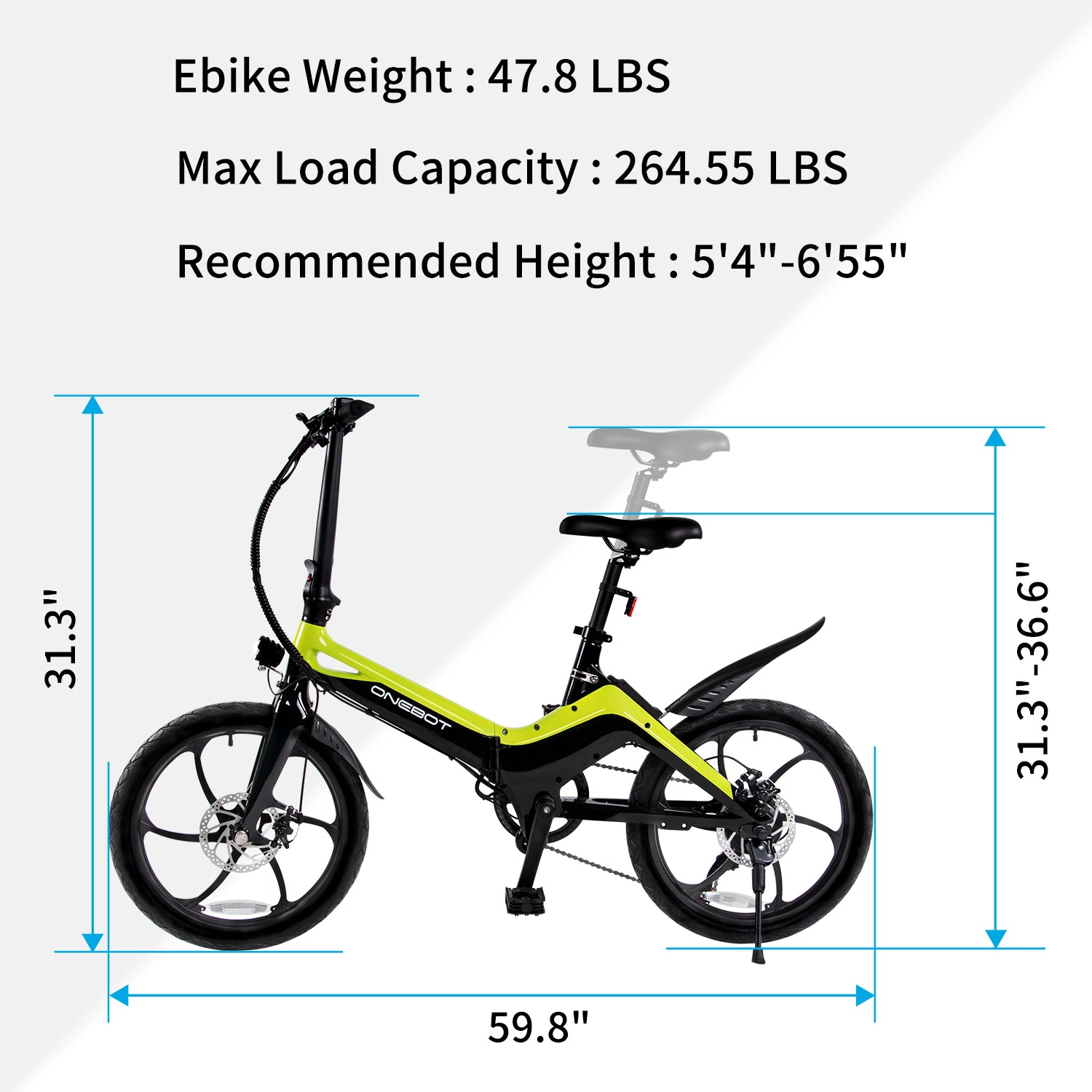 ONEBOT S9 20" Folding E-bike