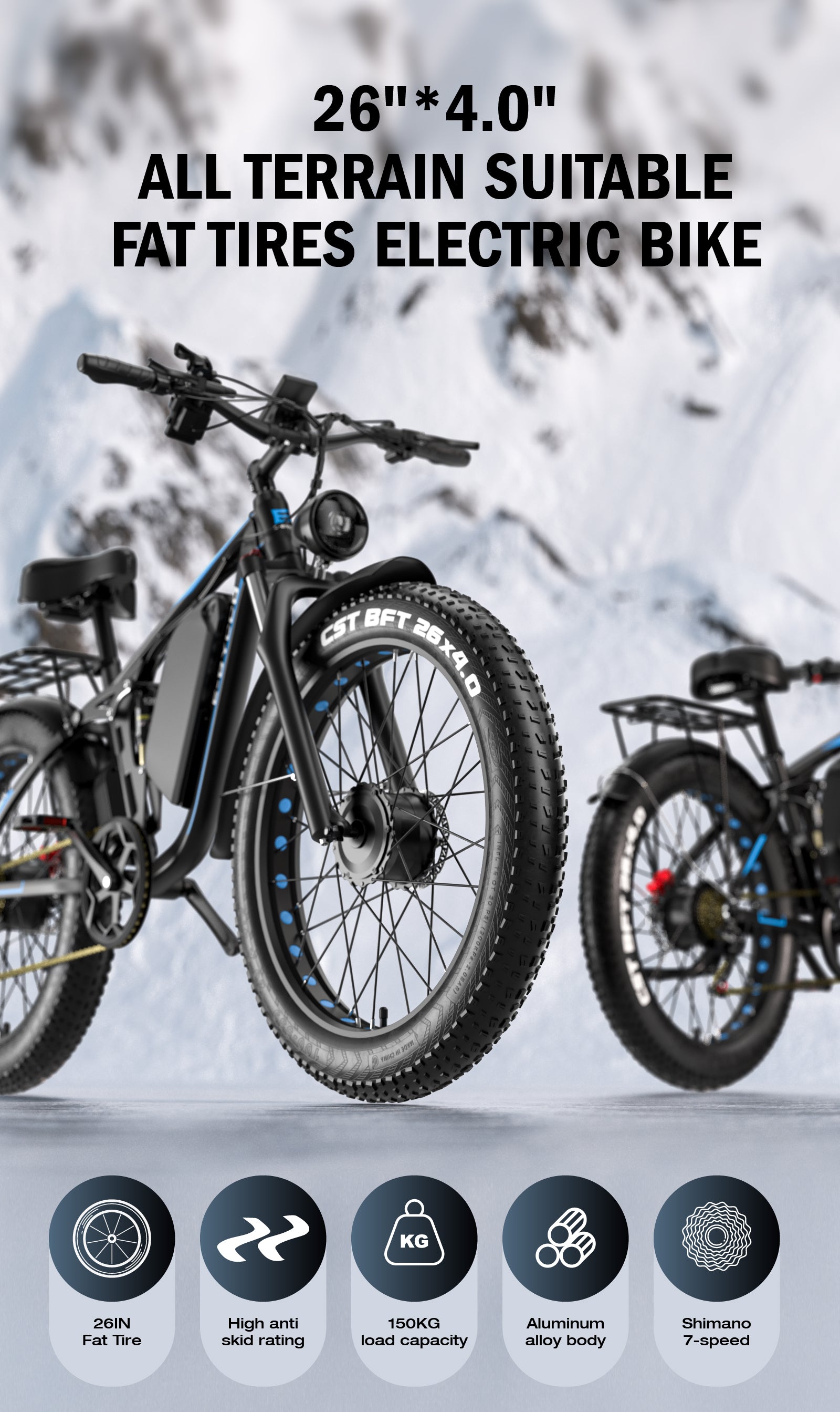EB7 Pro Fat Tire Snow E-BIKE